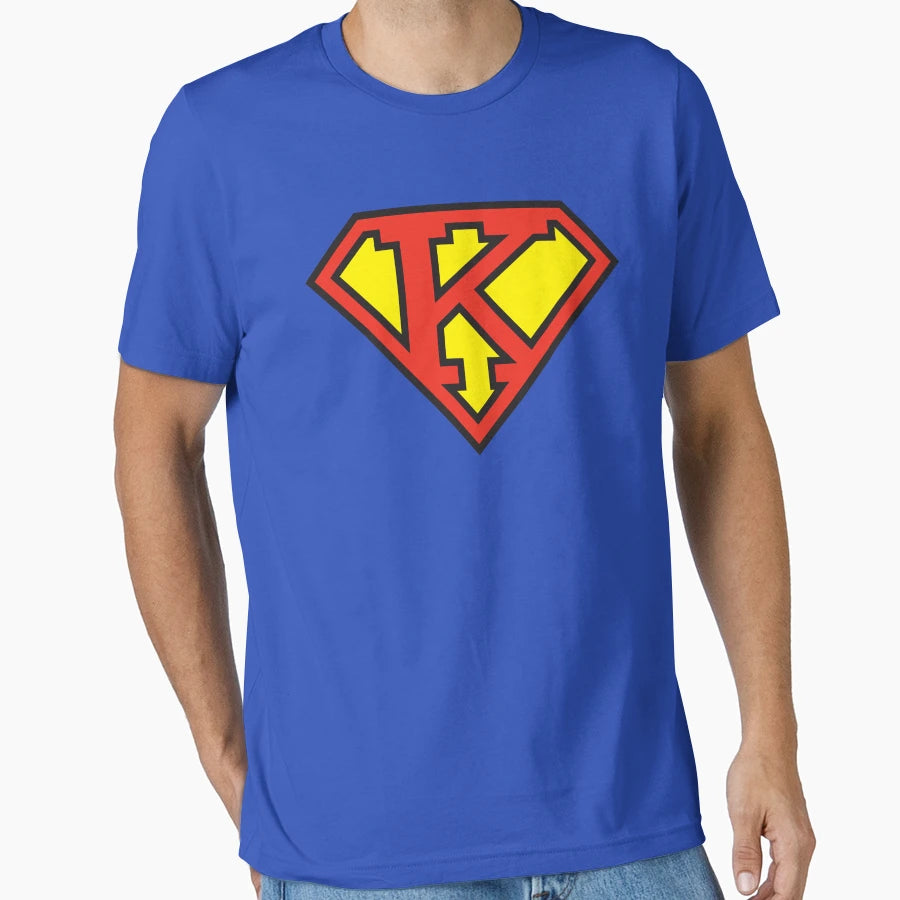 Super Initials K T-Shirt - Minimalist Print Men Women - T-Shirt, Sweatshirt, Hoodie