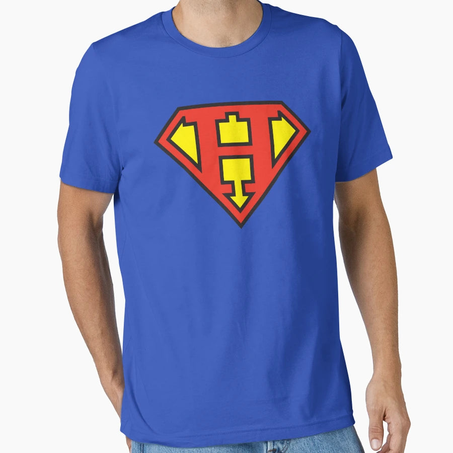 Super Initials H T-Shirt - Custom Art Print for Adults - T-Shirt, Sweatshirt, Hoodie