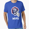 New York Giants Tecmo Super Bowl Football T-Shirt - Graphic Print Unisex - T-Shirt, Sweatshirt, Hoodie