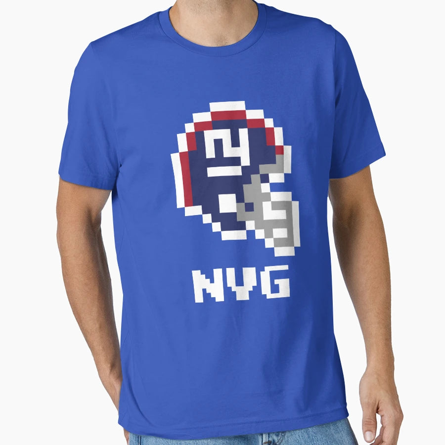 New York Giants Tecmo Super Bowl Football T-Shirt - Graphic Print Unisex - T-Shirt, Sweatshirt, Hoodie