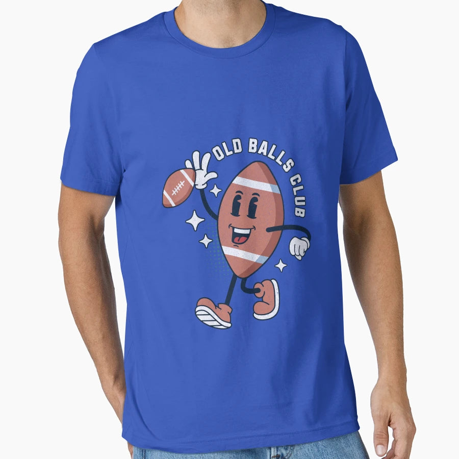 Old Balls Club Football T-Shirt - Casual Everyday Wear for Adults - T-Shirt, Sweatshirt, Hoodie