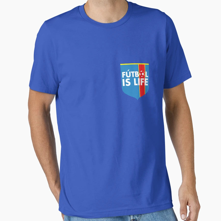 Futbol Is Life Small Football Is T-Shirt - Aesthetic Graphic for Adults - T-Shirt, Sweatshirt, Hoodie