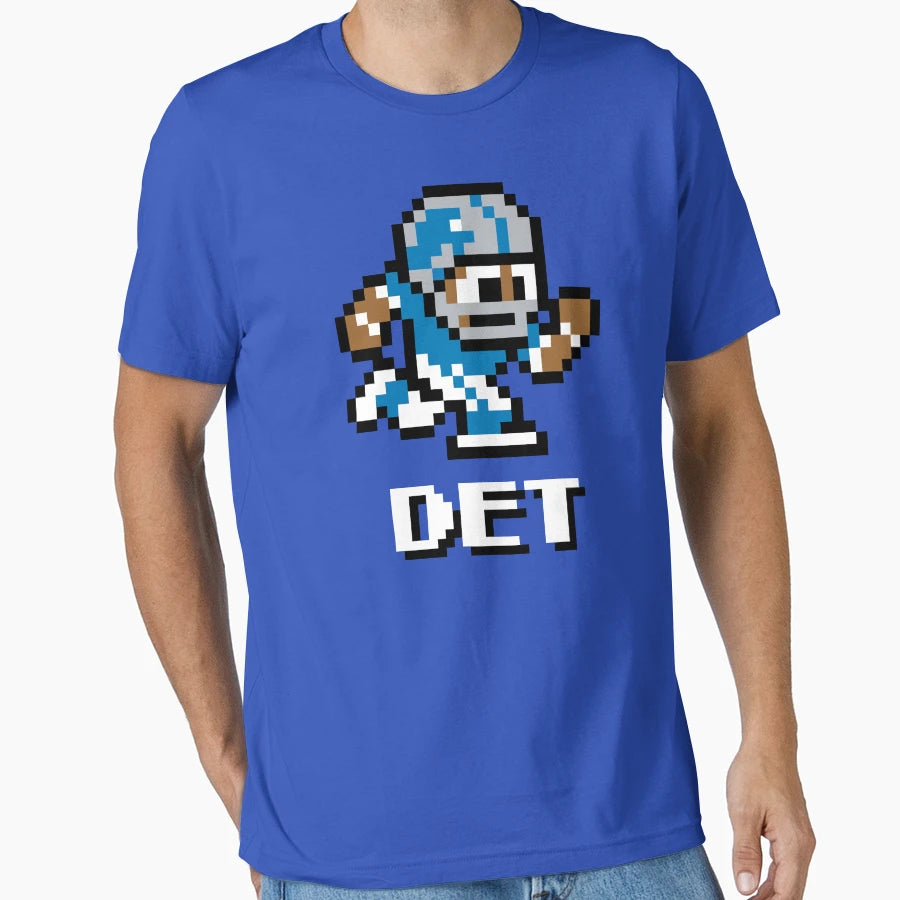 Detroit Lions Tecmo Super Bowl Football T-Shirt - Graphic Print for Adults - T-Shirt, Sweatshirt, Hoodie