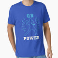 Quarterback Power Elite Qb Fan Football T-Shirt - Custom Art Print Unisex - T-Shirt, Sweatshirt, Hoodie