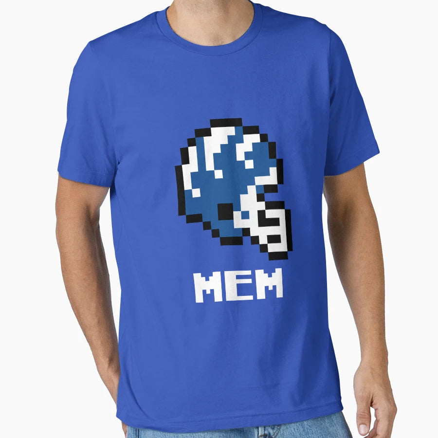 Memphis Tigers Tecmo Super Bowl Football T-Shirt - Graphic Print Unisex - T-Shirt, Sweatshirt, Hoodie