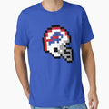 Buffalo Bills 8 Bit Football Helmet Only T-Shirt - Unique Graphic Men Women - T-Shirt, Sweatshirt, Hoodie