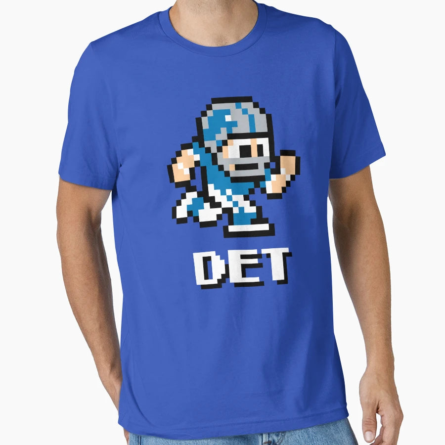 Detroit Lions Tecmo Super Bowl T-Shirt - Novelty Apparel Men Women - T-Shirt, Sweatshirt, Hoodie