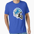 Detroit Lions 8 Bit Football Helmet T-Shirt - Novelty Apparel Men Women - T-Shirt, Sweatshirt, Hoodie