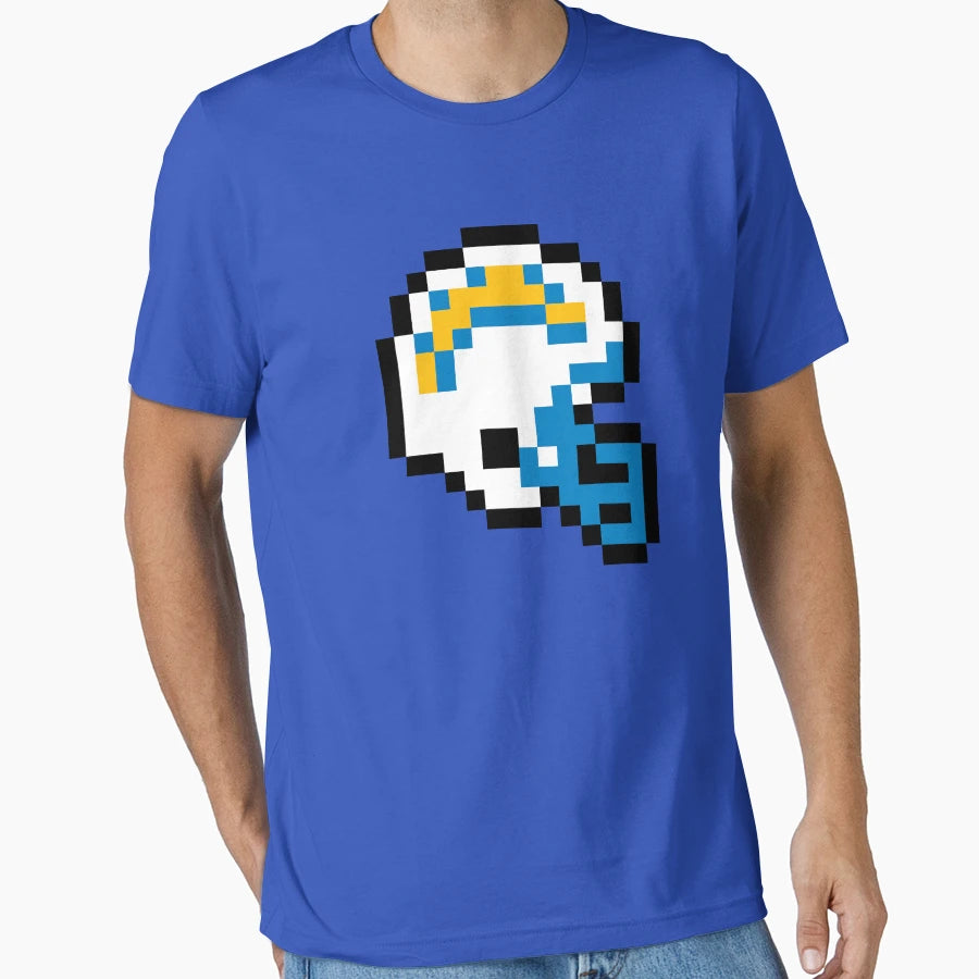 Los Angeles Chargers 8 Bit Football T-Shirt - Trendy Graphic Men Women - T-Shirt, Sweatshirt, Hoodie