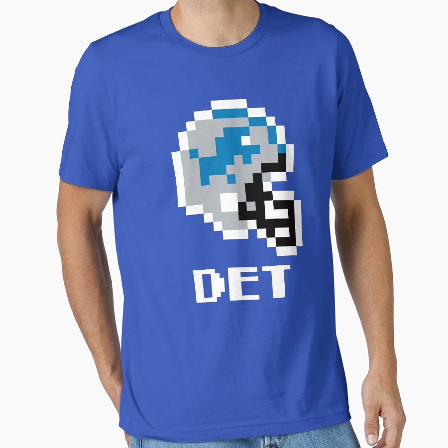 Detroit Lions Tecmo Super Bowl T-Shirt - Casual Everyday Wear Men Women - T-Shirt, Sweatshirt, Hoodie