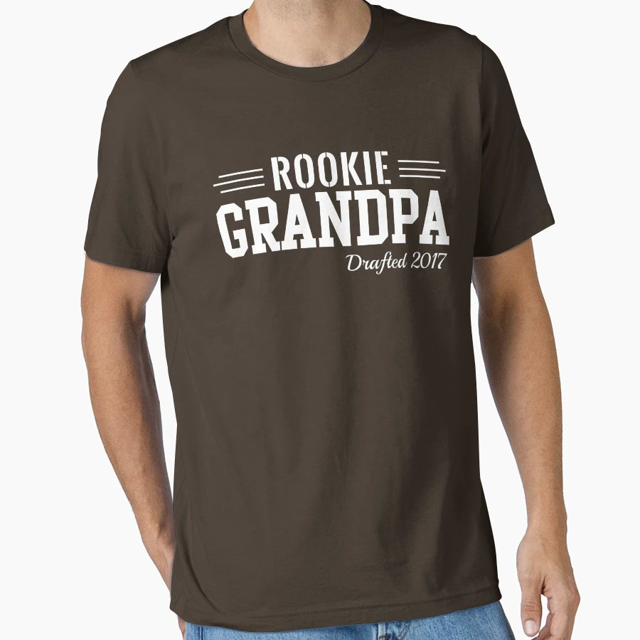 Rookie Grandpa Drafted 2017 T-Shirt - Unique Graphic Unisex - T-Shirt, Sweatshirt, Hoodie