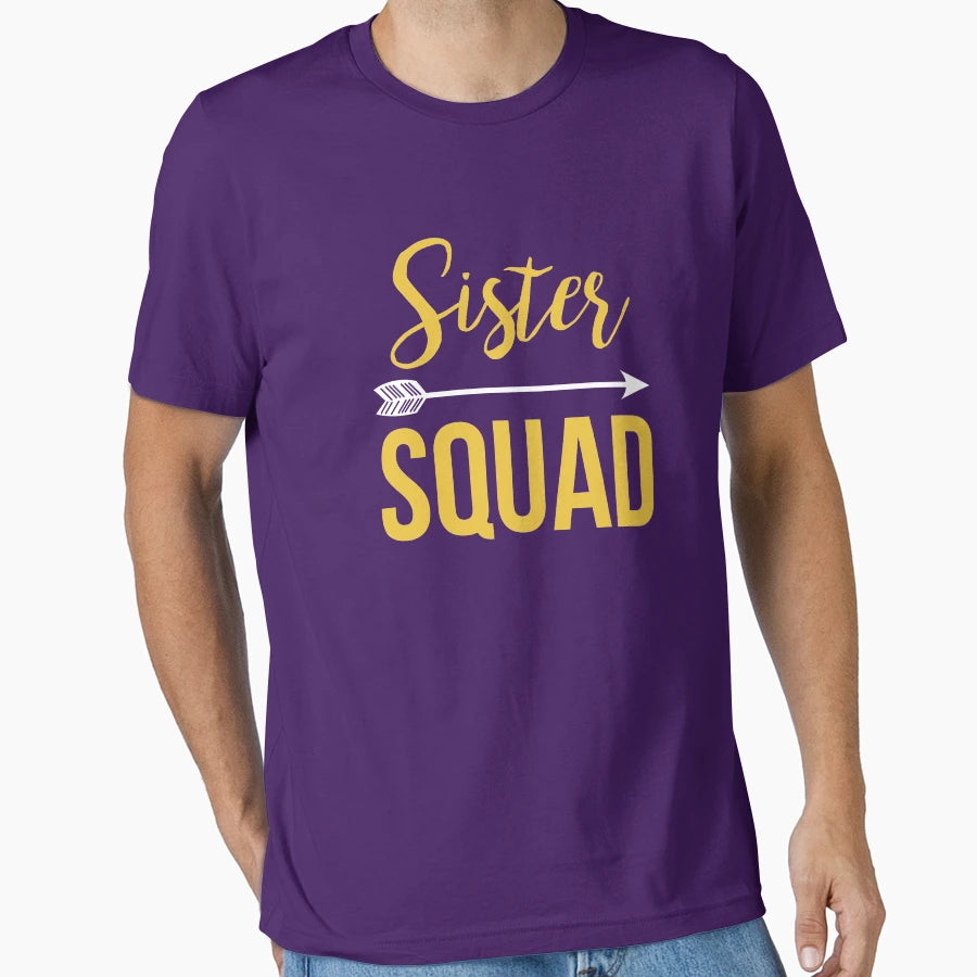 Sister Squad Best Big Sister Ever T-Shirt - Fun Novelty Design for Adults - T-Shirt, Sweatshirt, Hoodie