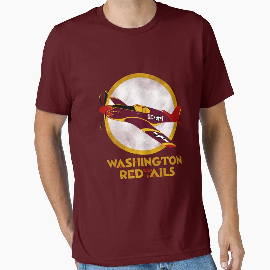 Washington Red Tails T-Shirt - Trendy Graphic Men Women - T-Shirt, Sweatshirt, Hoodie