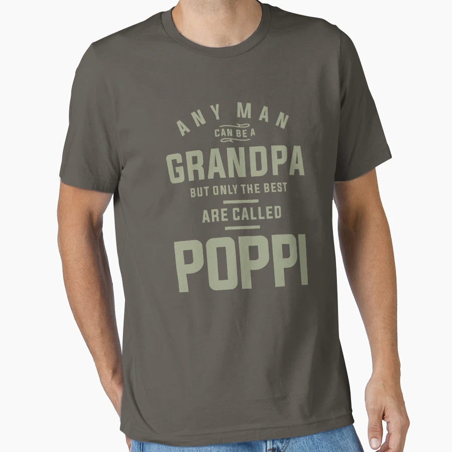 Poppi Title Earned Not Given Fathers Day T-Shirt - Aesthetic Graphic Unisex - T-Shirt, Sweatshirt, Hoodie