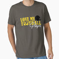 Love Football Player T-Shirt - Casual Everyday Wear for Adults - T-Shirt, Sweatshirt, Hoodie
