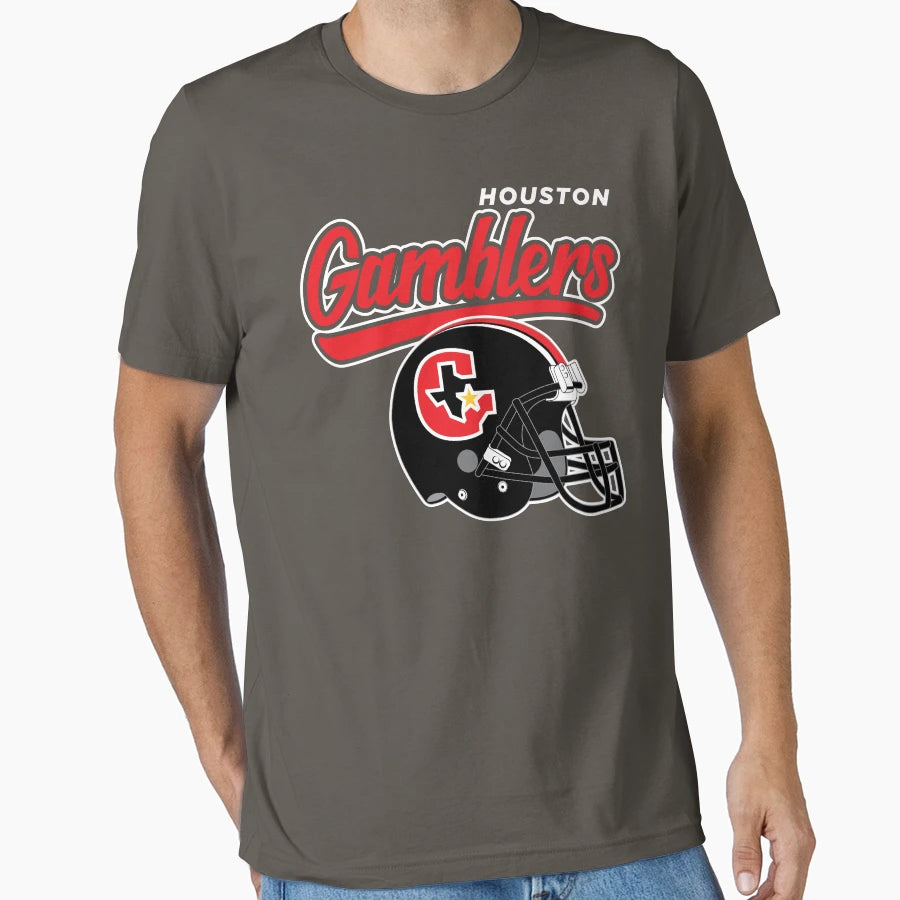 Houston Gamblers T-Shirt - Novelty Apparel Men Women - T-Shirt, Sweatshirt, Hoodie