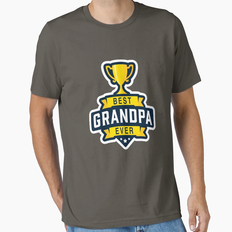 Best Grandpa Ever T-Shirt - Custom Art Print for Adults - T-Shirt, Sweatshirt, Hoodie