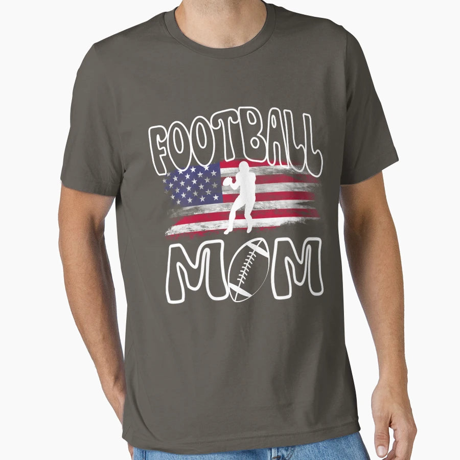Football Mom T-Shirt - Unique Graphic Men Women - T-Shirt, Sweatshirt, Hoodie