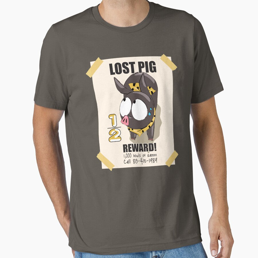 P-chan Ryoga Lost Pig Ranma 1/2 by otakurastyle - Adult & Kids T-Shirts, Sweatshirts & Hoodies apparel design preview 1