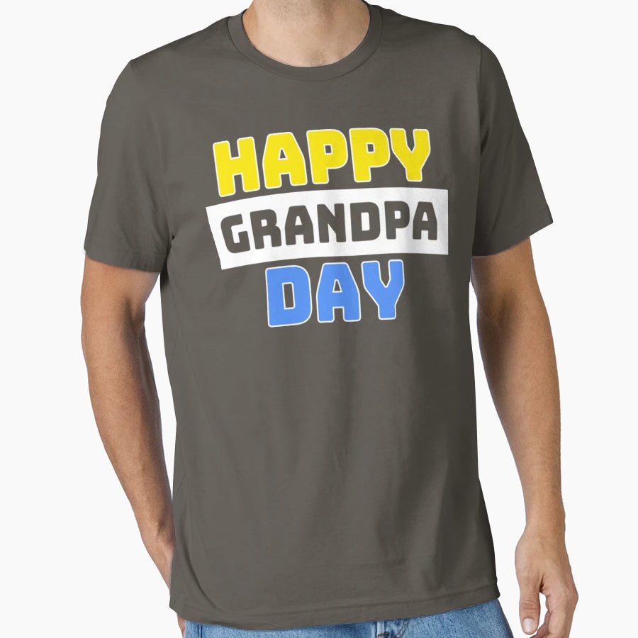 Happy Grandpa Day T-Shirt - Aesthetic Graphic Unisex - T-Shirt, Sweatshirt, Hoodie