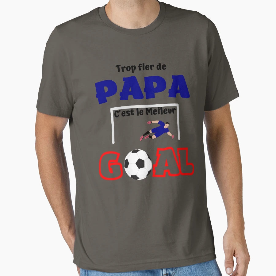 Gift Dad Goal Goalkeeper Football T-Shirt - Fun Novelty Design for Adults - T-Shirt, Sweatshirt, Hoodie