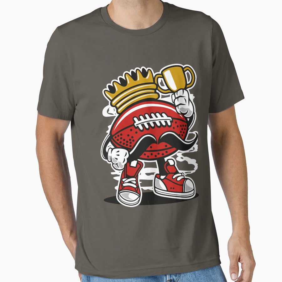Football T-Shirt - Aesthetic Graphic for Adults - T-Shirt, Sweatshirt, Hoodie