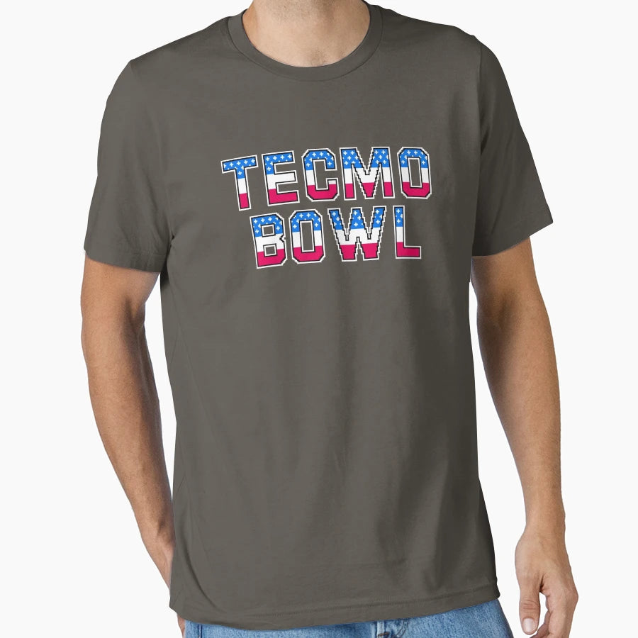 Tecmo Bowl Logo T-Shirt - Novelty Apparel for Adults - T-Shirt, Sweatshirt, Hoodie