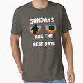 Sundays Are Best Days Football T-Shirt - Unique Graphic Men Women - T-Shirt, Sweatshirt, Hoodie