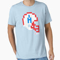 Hou Helmet Tecmo Bowl T-Shirt - Aesthetic Graphic for Adults - T-Shirt, Sweatshirt, Hoodie
