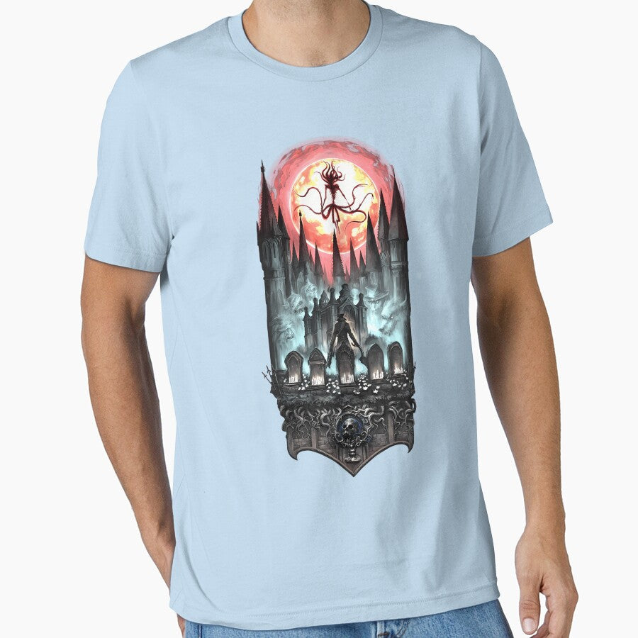 Bloodborne-Art by AudreyPiquet - Adult & Kids T-Shirts, Sweatshirts & Hoodies apparel design preview 1