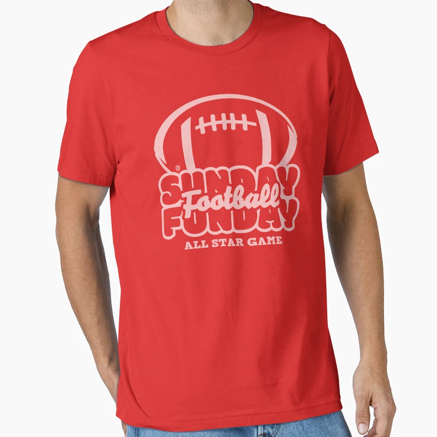 Sunday Funday Football T-Shirt - Aesthetic Graphic Unisex - T-Shirt, Sweatshirt, Hoodie