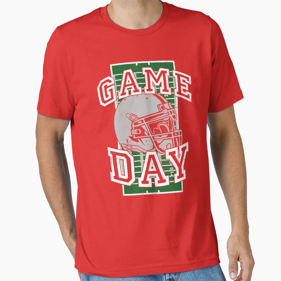 American Football Game Day T-Shirt - Graphic Print for Adults - T-Shirt, Sweatshirt, Hoodie