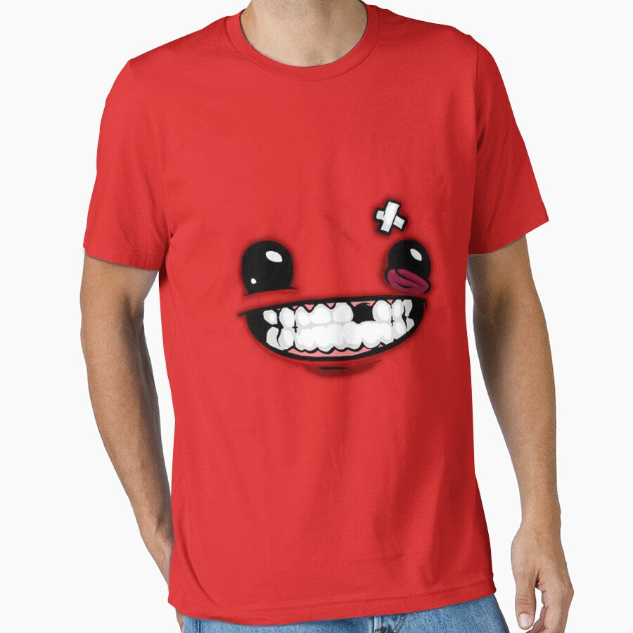 SuperMeatBoyLogo by Saint One - Adult & Kids T-Shirts, Sweatshirts & Hoodies apparel design preview 1