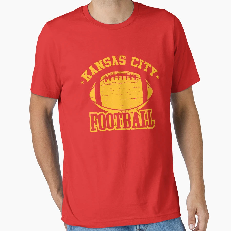 Kansas City Football T-Shirt - Novelty Apparel for Adults - T-Shirt, Sweatshirt, Hoodie