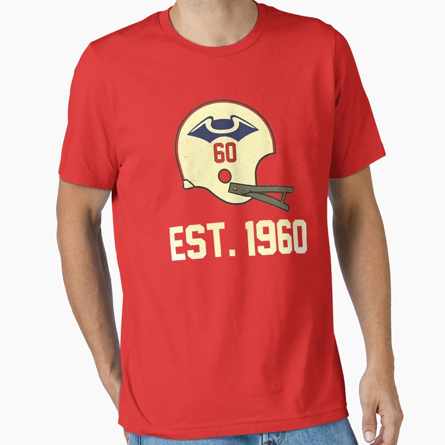 Patriots Est 1960 Distressed T-Shirt - Custom Art Print Men Women - T-Shirt, Sweatshirt, Hoodie