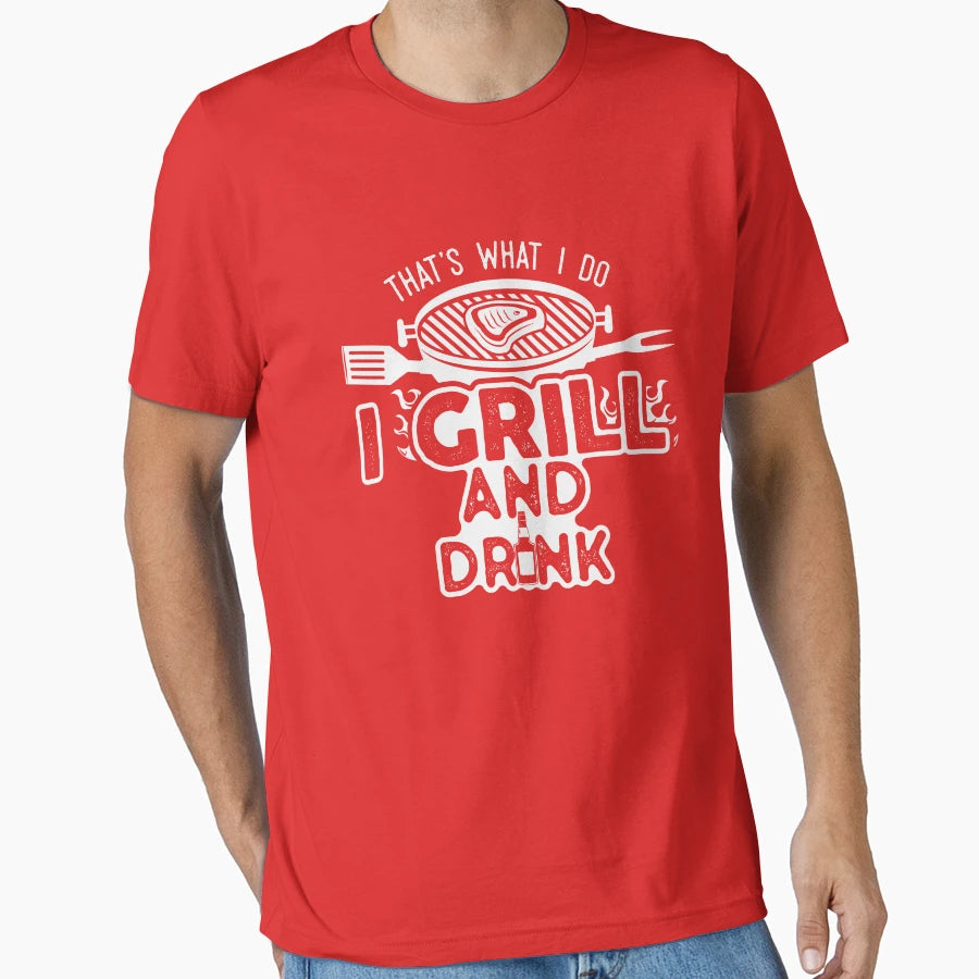 I Grill Drink T-Shirt - Aesthetic Graphic for Adults - T-Shirt, Sweatshirt, Hoodie