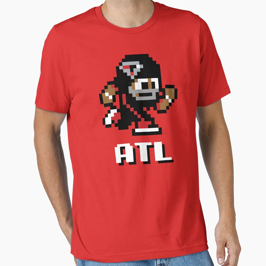 Atlanta Falcons Tecmo Super Bowl Football T-Shirt - Trendy Graphic Unisex - T-Shirt, Sweatshirt, Hoodie
