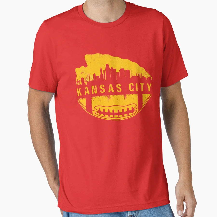 Kansas City Football Kc Chief 2020 T-Shirt - Custom Art Print Unisex - T-Shirt, Sweatshirt, Hoodie
