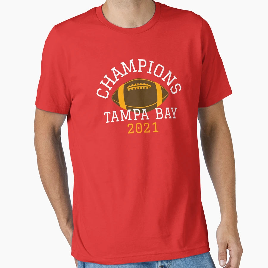 Tampa Bay Football Champions 2021 T-Shirt - Aesthetic Graphic for Adults - T-Shirt, Sweatshirt, Hoodie