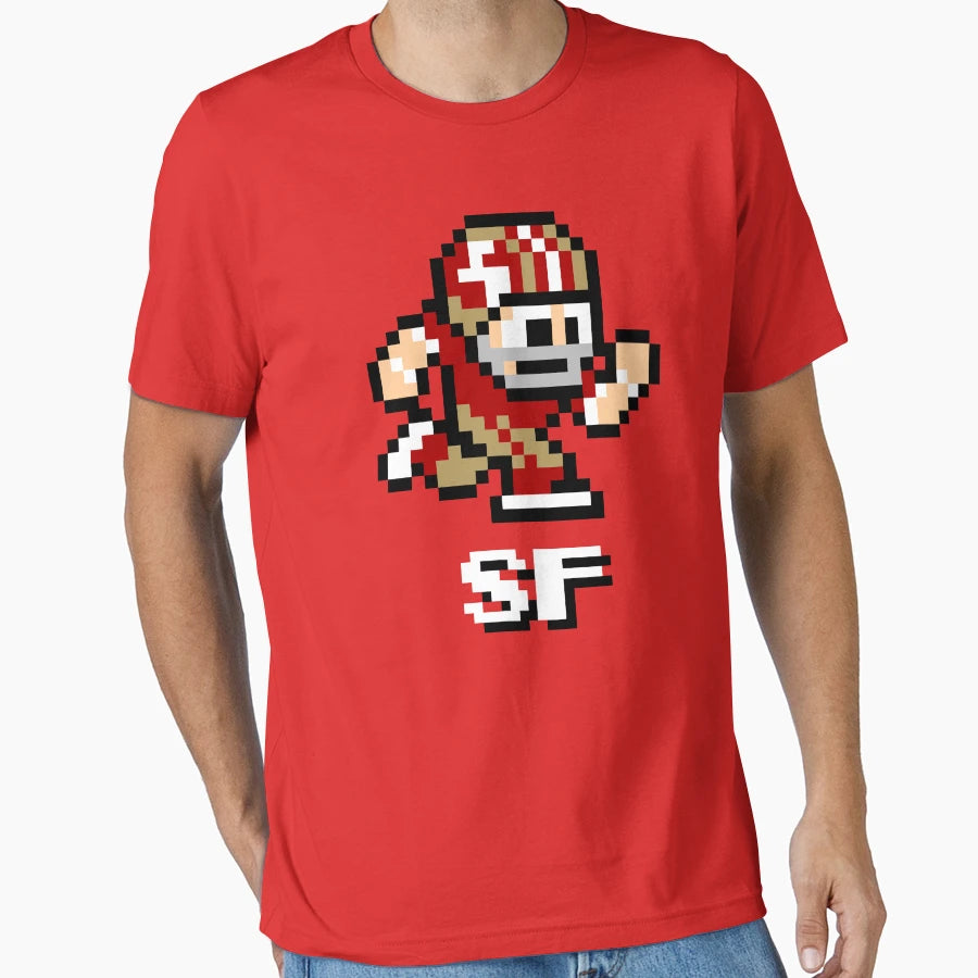 San Francisco 49Ers Tecmo Super Bowl T-Shirt - Novelty Apparel for Adults - T-Shirt, Sweatshirt, Hoodie
