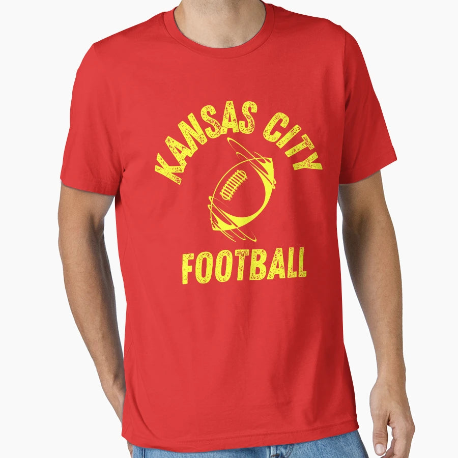 Kansas City Football Gifts Kansas T-Shirt - Minimalist Print for Adults - T-Shirt, Sweatshirt, Hoodie