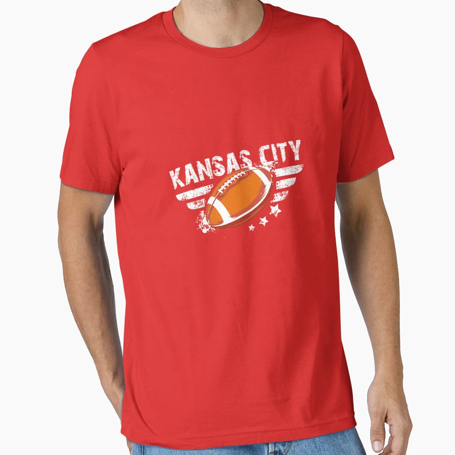 Kansas City Football T-Shirt - Graphic Print Unisex - T-Shirt, Sweatshirt, Hoodie
