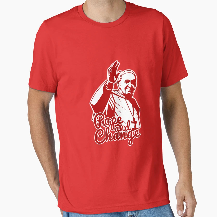 Pope And Change T-Shirt - Unique Graphic for Adults - T-Shirt, Sweatshirt, Hoodie