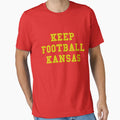 Keep Football Kansas T-Shirt - Minimalist Print Unisex - T-Shirt, Sweatshirt, Hoodie