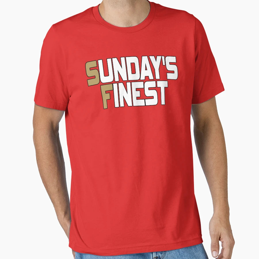 San Francisco Pro Football Sf Sunday T-Shirt - Unique Graphic Unisex - T-Shirt, Sweatshirt, Hoodie