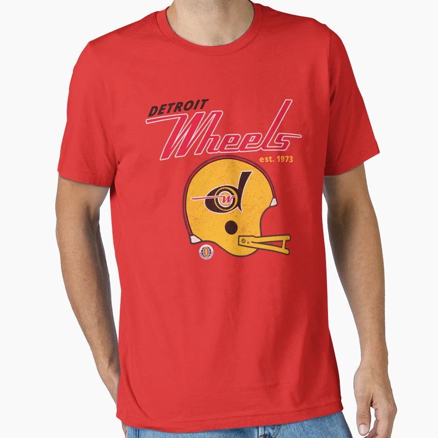 Detroit Wheels T-Shirt - Unique Graphic for Adults - T-Shirt, Sweatshirt, Hoodie