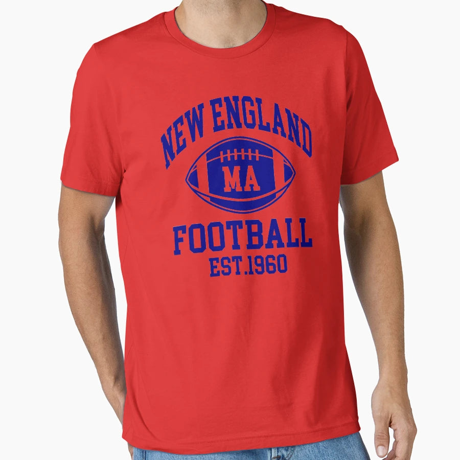 New England Football Massachusetts T-Shirt - Minimalist Print Unisex - T-Shirt, Sweatshirt, Hoodie