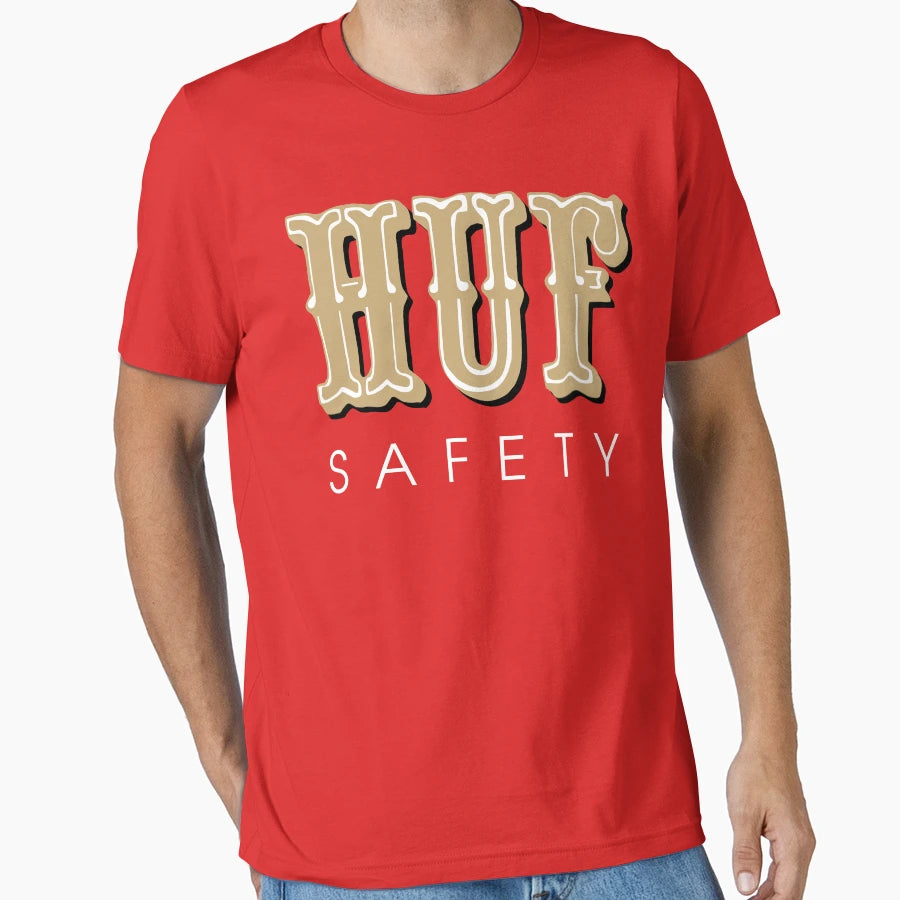 Huf Safety T-Shirt - Minimalist Print for Adults - T-Shirt, Sweatshirt, Hoodie
