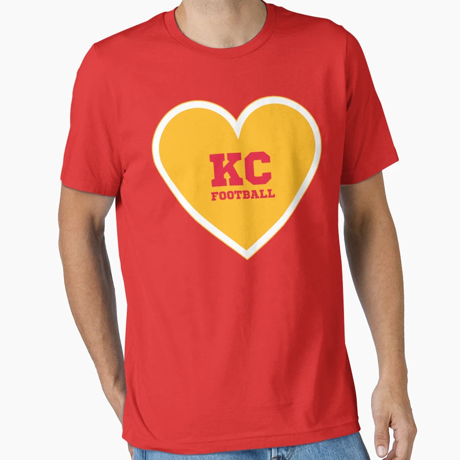 I Love Kansas City Heart Kc T-Shirt - Casual Everyday Wear Men Women - T-Shirt, Sweatshirt, Hoodie