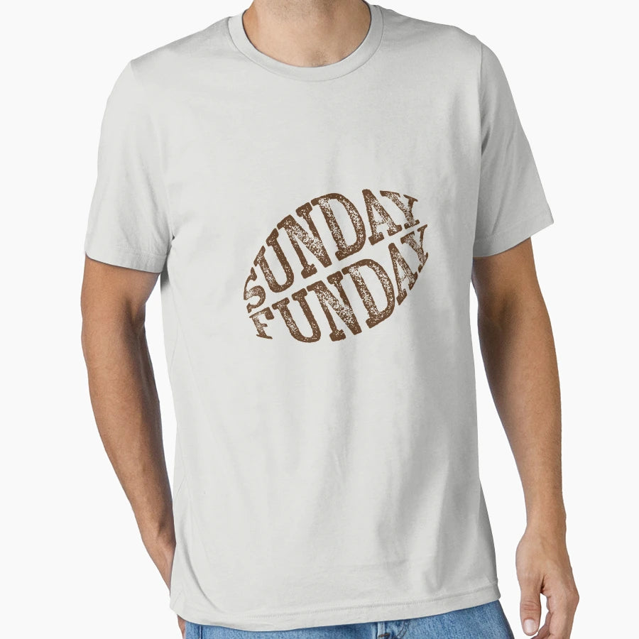 Sunday Funday Football Fan T-Shirt - Minimalist Print Unisex - T-Shirt, Sweatshirt, Hoodie